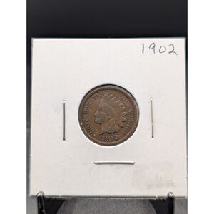 1902 Indian Head Cent in 2x2 Flip
